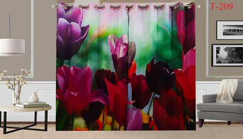 3D Printed Curtain-2 set 10 kuce code T-209