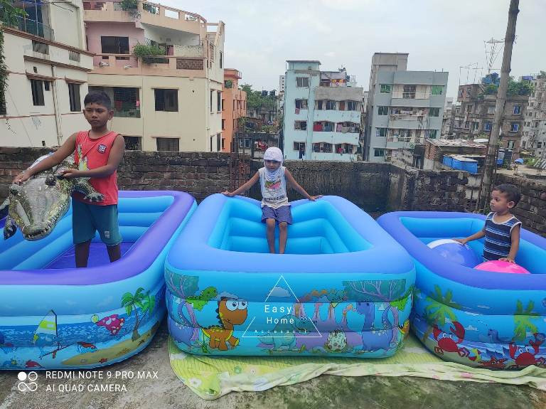 Swimming Pool Size 33 inch X 33 inch Esquire shape 1 year 2 years baby