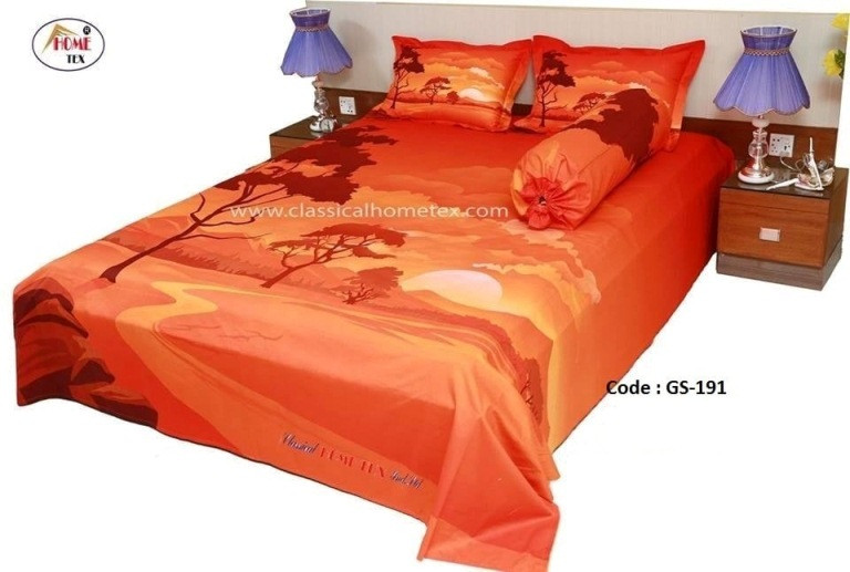Bed Sheet Combo set-1 pcs bed sheet size – 7.50 Feet X 8.50 Feet + 2 Pcs Pillow cover size 20 inch X 20 Inch. Code GS-191