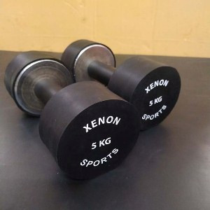 Rubber Dumbbell 5 kg 2 pcs