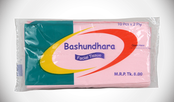 Bashundhara Facial Tissue Poly - 10 pcs