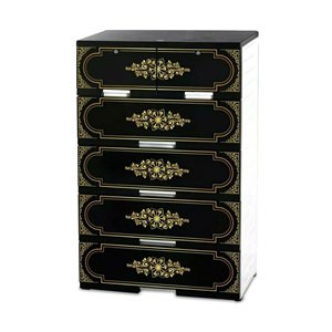 Melamine Board Wardrobe - Black