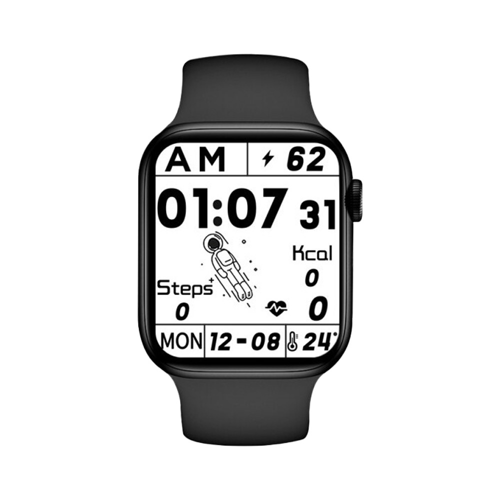 HW22 Pro Wireless Charging Smart Watch - Black