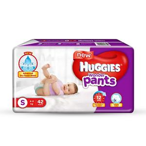 Huggies Wonder Pants Baby Diaper - S - 4-8 kg - 42 pcs