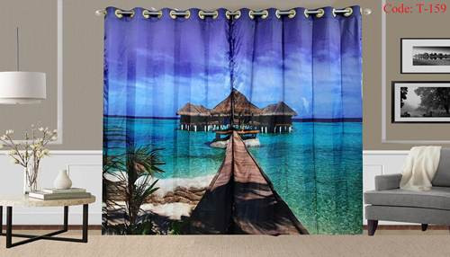 3D Printed Curtain-2 set 10 kuce code T-159