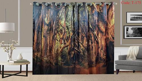 3D Printed Curtain-2 set 10 kuce code T-175