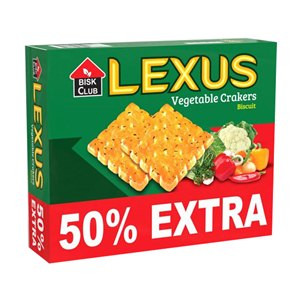 Pran Bisk Club Lexus Vegetable Biscuit - 252gm - 5500001251