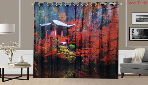 3D Printed Curtain-2 set 10 kuce code T-156