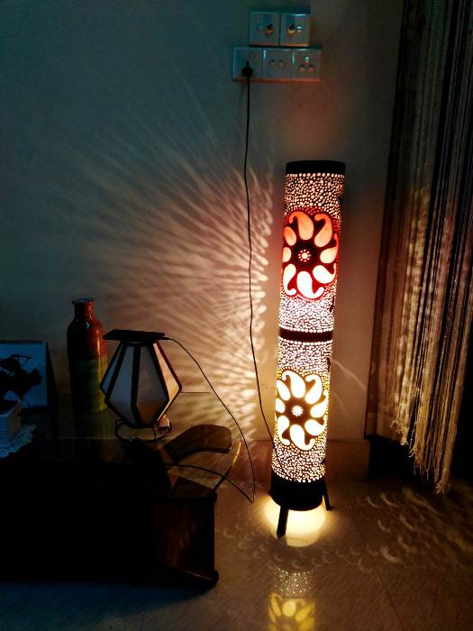 Fiber lamp Materials Fiber PVC Height 42 inch