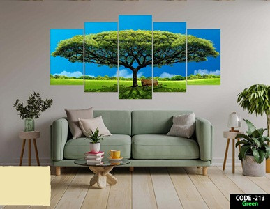 5mm Wall Canvas Size 213 Green -Width 6 feet x Height 3 feet (72 X36 inch)