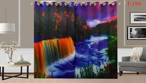 3D Printed Curtain-2 set 10 kuce code T-199