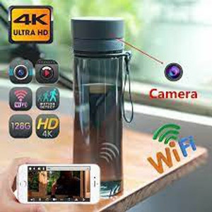 Smart Wifi Water Bottle Hidden Cam 4K