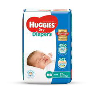 Huggies Dry Pants Baby Diaper Newborn (0-5 KG) - 70 Pcs
