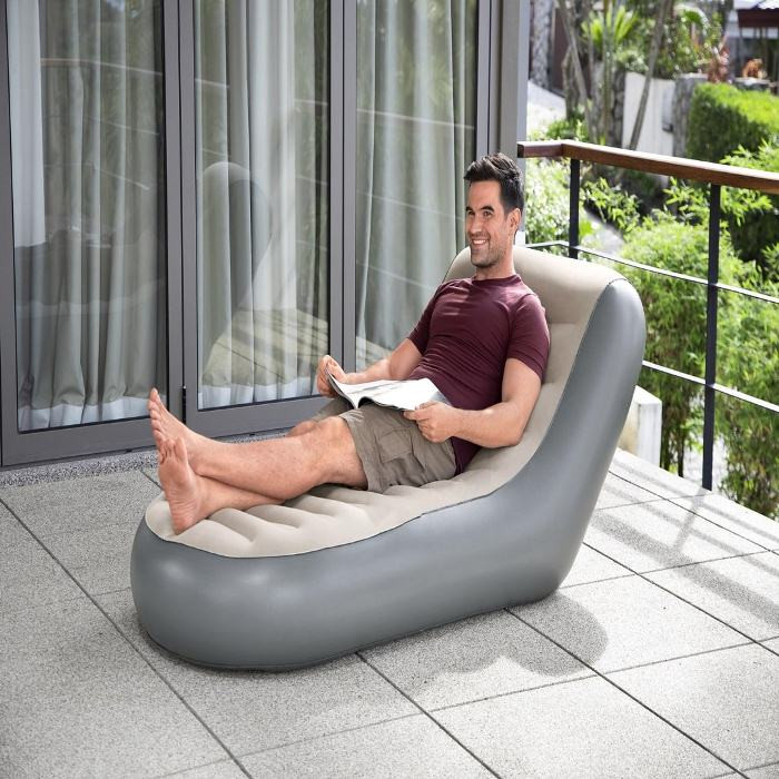 Bestway Chaise Sport Lounger With Motor Pump 165X84X79Cm