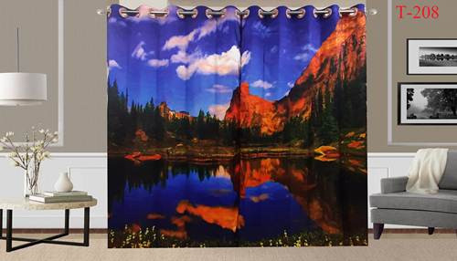 3D Printed Curtain-2 set 10 kuce code T-208