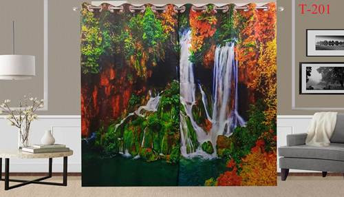 3D Printed Curtain-2 set 10 kuce code T-201