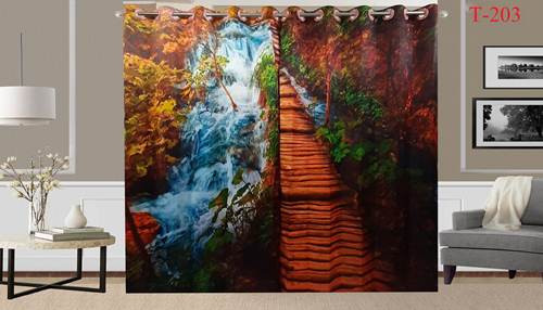 3D Printed Curtain-2 set 10 kuce code T-203