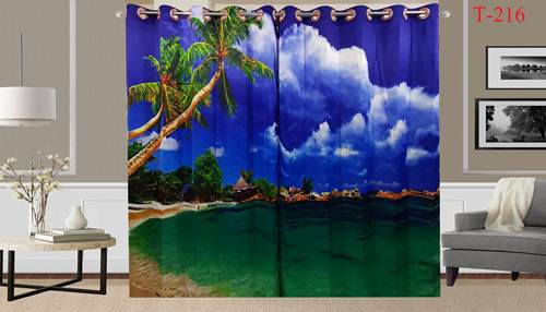 3D Printed Curtain-2 set 10 kuce code T-216