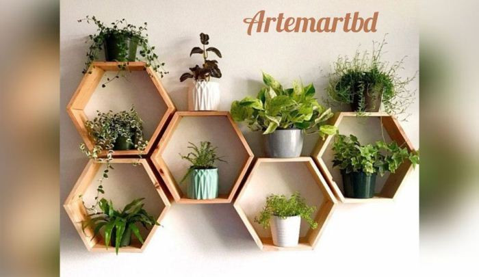 Hexegonal Wall Shelves