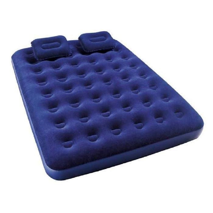Bestway Air Bed Queen Size 80inch X 60inch X 8.75inch  Includes 2 Pillow And Air Pump Pavillo Camping