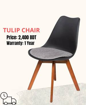 Tulip Chair Black