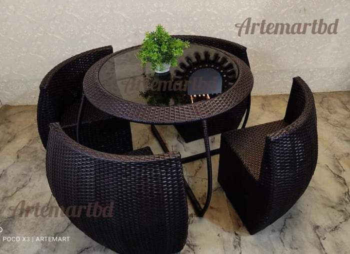 Outdoor garden chair table set