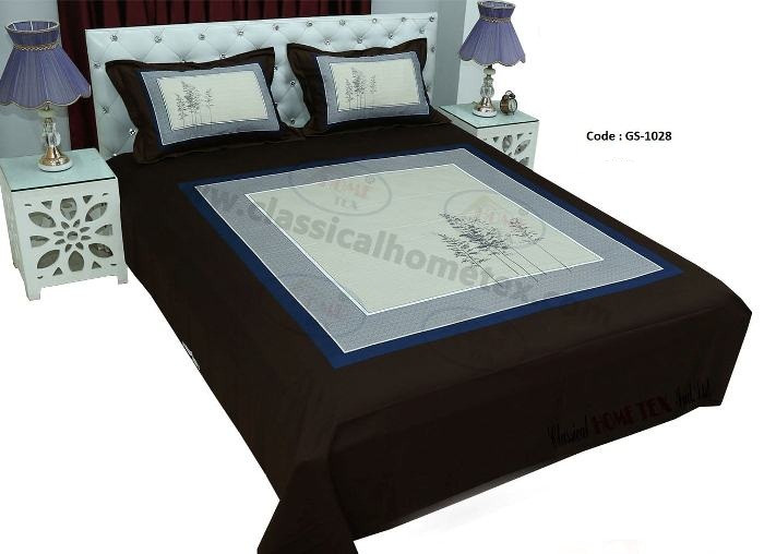 Bed Sheet Combo set-1 pcs bed sheet size – 7.50 Feet X 8.50 Feet + 2 Pcs Pillow cover size 20 inch X 20 Inch. Code GS-1028