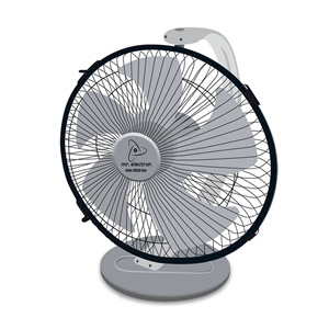 High Speed Table Fan - 9 inch - Silver