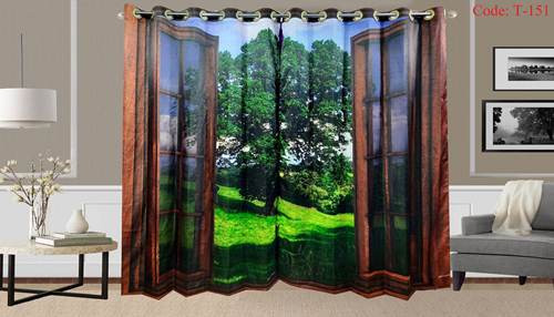 3D Printed Curtain-2 set 10 kuce code T-151