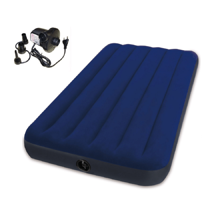 Intex Inflatable Air Bed with Electric Air Pump -39 Inch