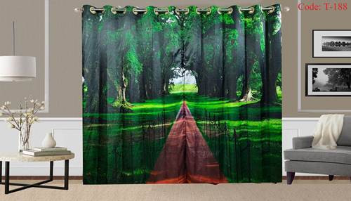 3D Printed Curtain-2 set 10 kuce code T-188