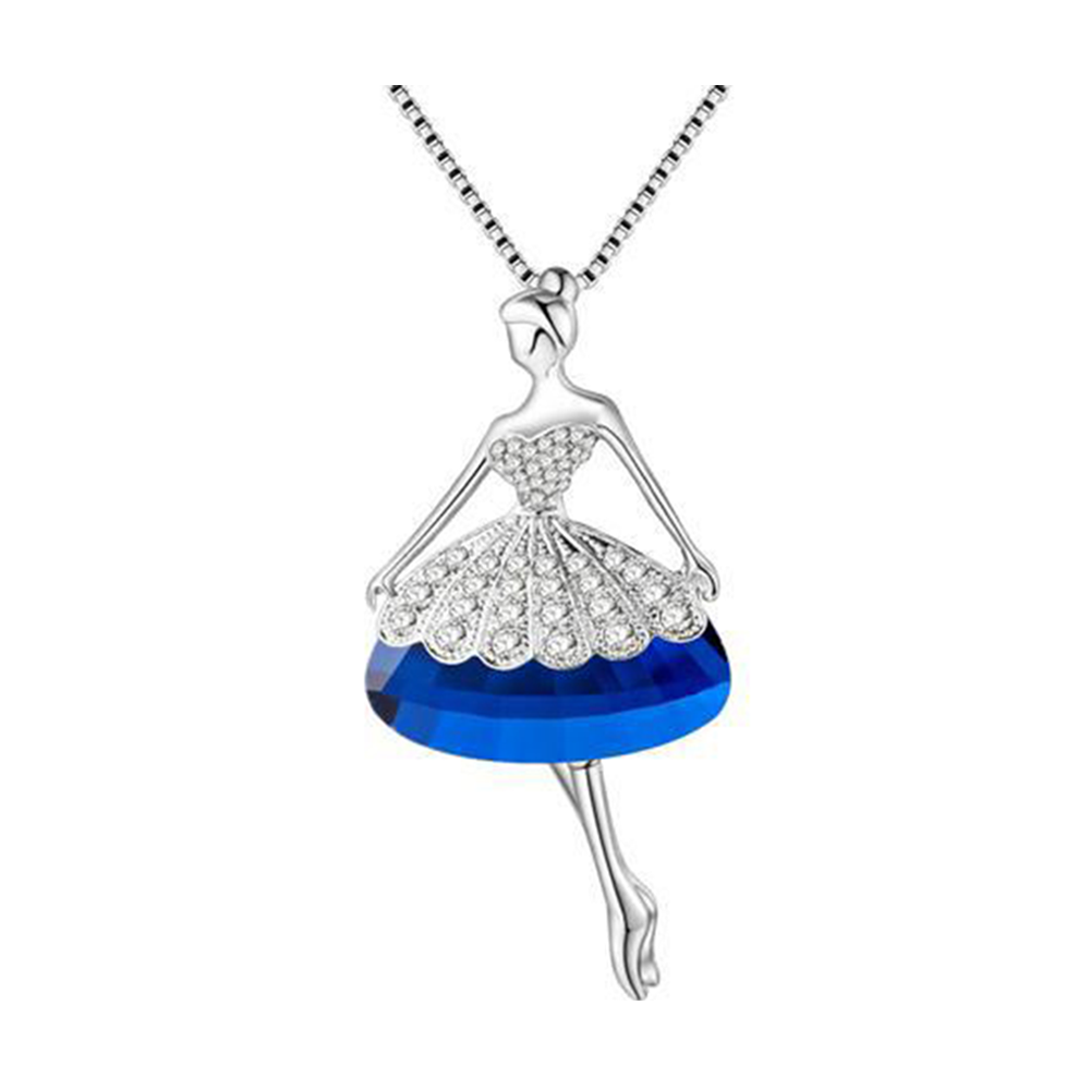 Viennois Zinc Alloy Necklace for Women - Blue