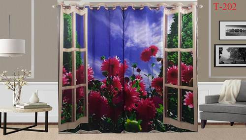 3D Printed Curtain-2 set 10 kuce code T-202
