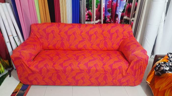 3 Pcs Sofa Cover Combo Set  + 3Pcs Cushion Cover + 1 Pcs T-Table Cover  Size 18 inch 36 inch or Round Table Size 36 inch 36 inch Code-10