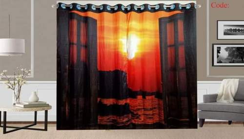 3D Printed Curtain-2 set 10 kuce code T-236