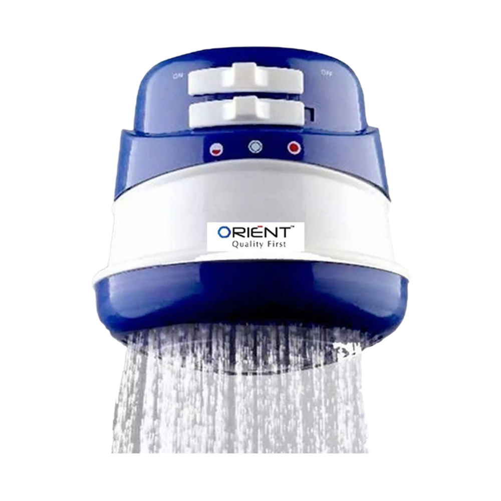 Orient ABS Electric Instant Hot Shower - 220V - Blue and White