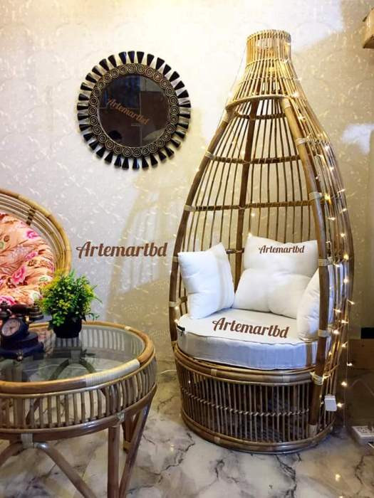 Bird nest cane sofa