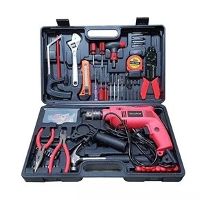 Drill Machine Tool Set - Black and Red